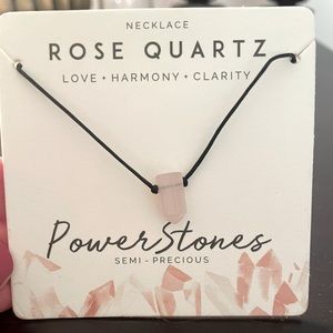 Rose Quartz Crystal Necklace